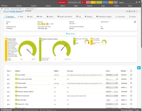 PRTG network monitor