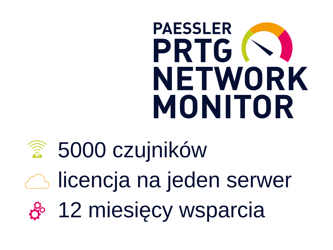 PRTG 5000 12 miesięcy wsparcia w zestawie